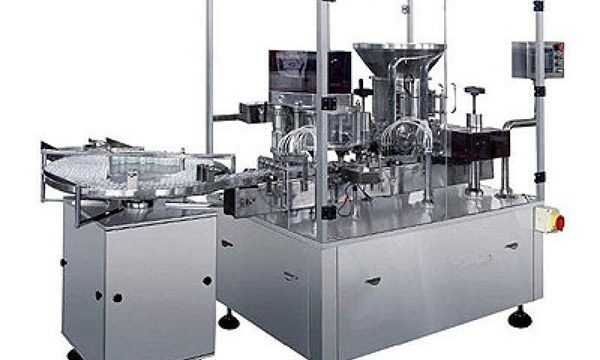 Máquina de recheo por inxección de po seco