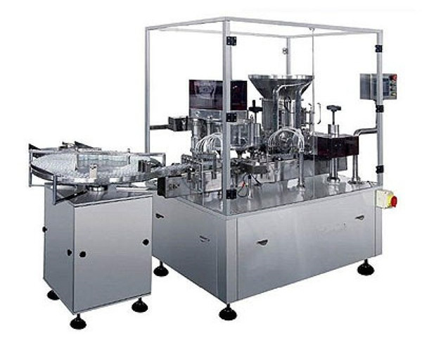 Máquina de recheo por inxección de po seco