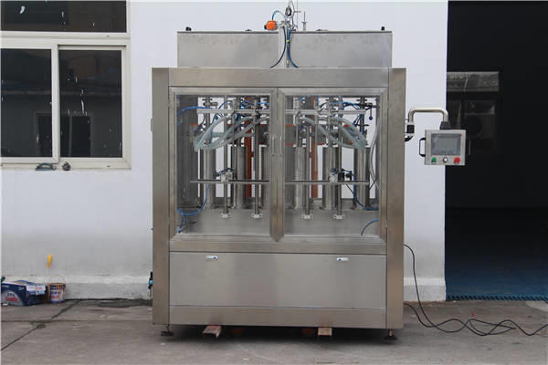 Máquina automática de recheo de botellas de mermelada