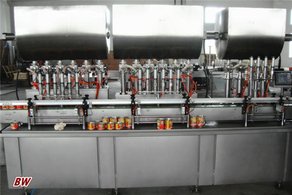 Máquina de recheo automática de salsa de pizza quente 