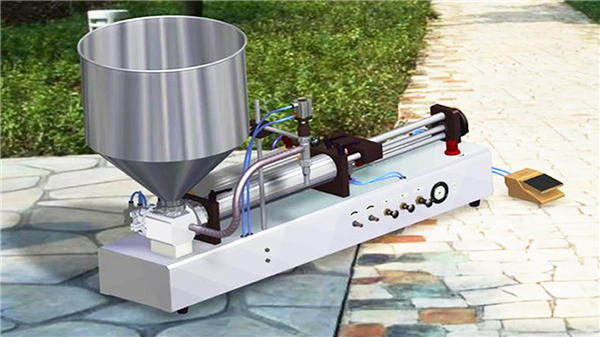 Máquina de recheo semiautomático de pasta de dentes vertical