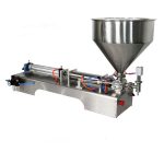 Máquina de recheo de salsa gruesa de pistón semiautomático